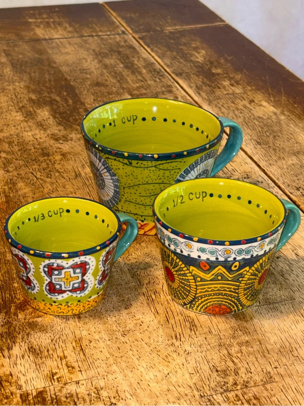 Anthropologie 3pc measuring cup set